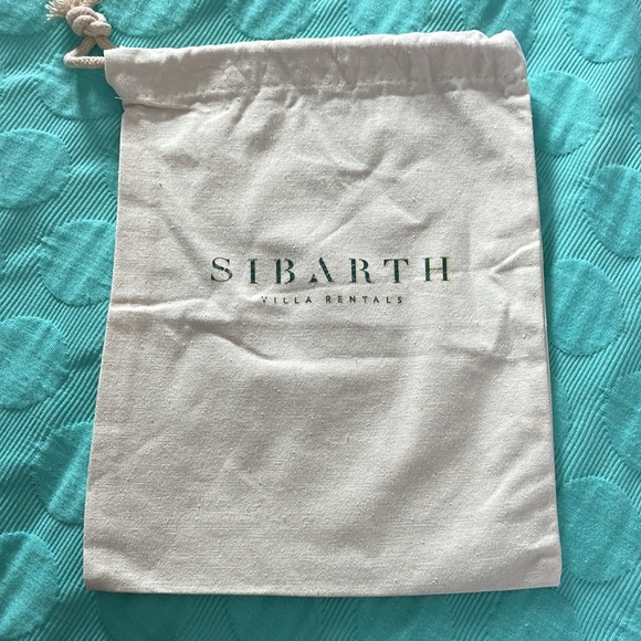 St Barth drawstring canvas pouch - Picture 2 of 5